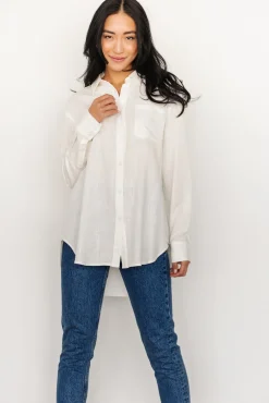 Baltic Born Harlan Linen Button Down Top | Off White