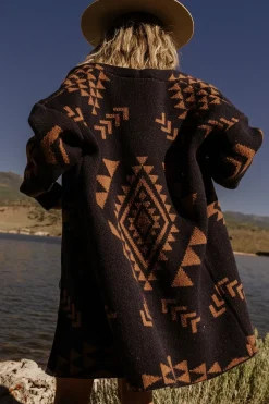 Baltic Born Hays Oversized Cardigan | Navy + Camel