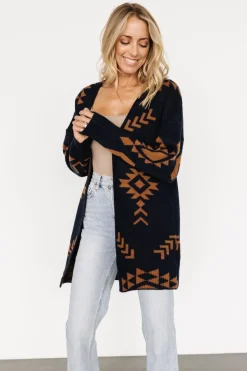 Baltic Born Hays Oversized Cardigan | Navy + Camel