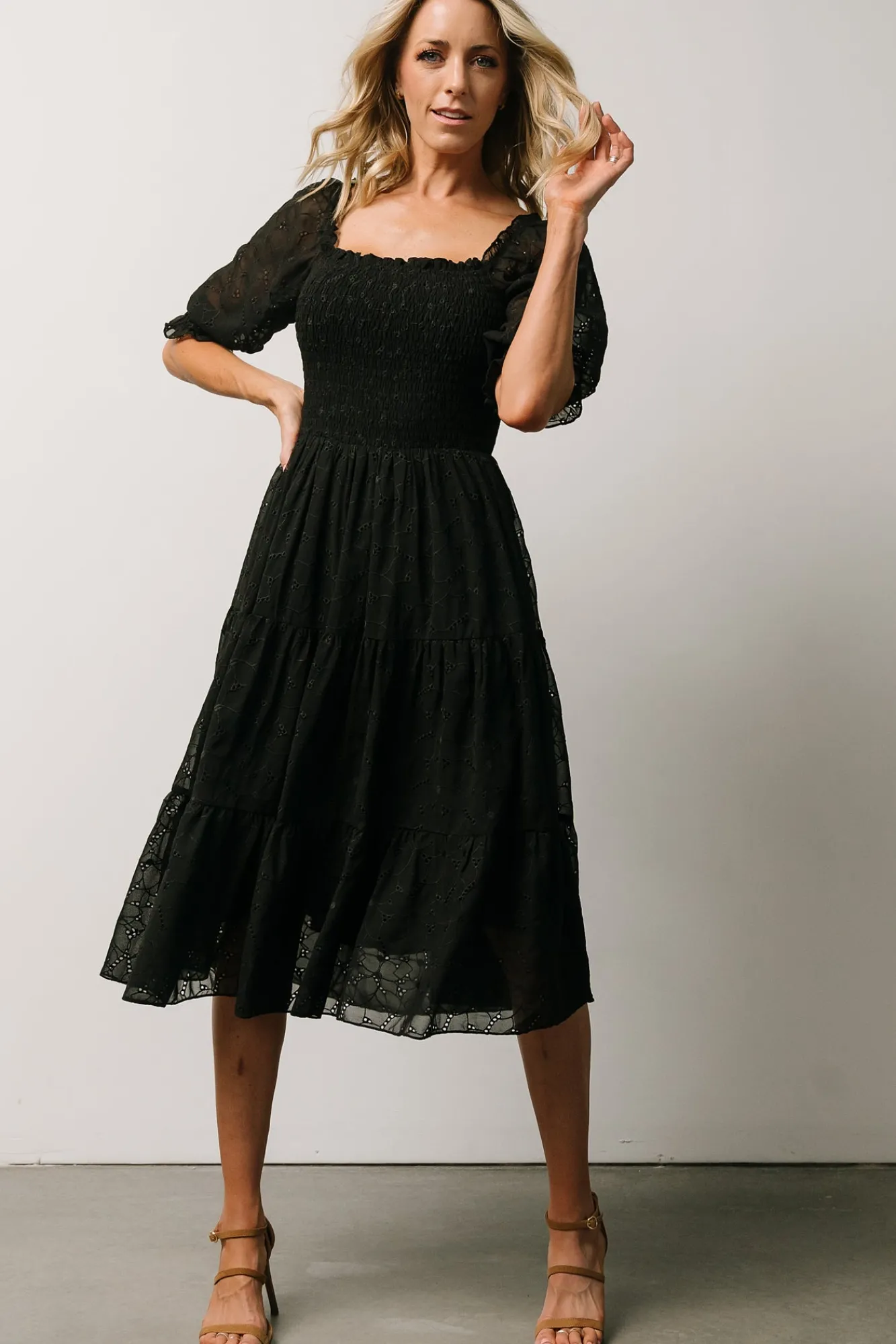 Baltic Born Hazel Eyelet Midi Dress |