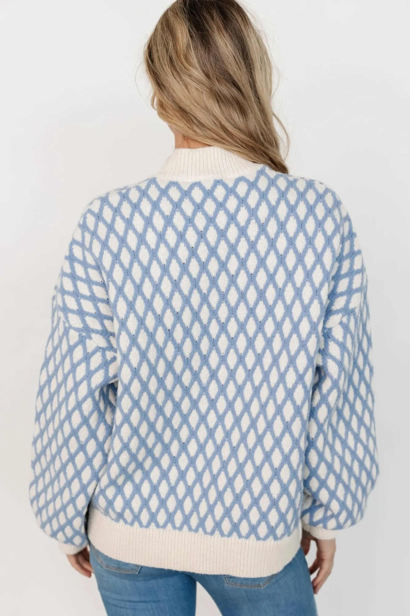 Baltic Born Hendrix Diamond Knit Sweater |