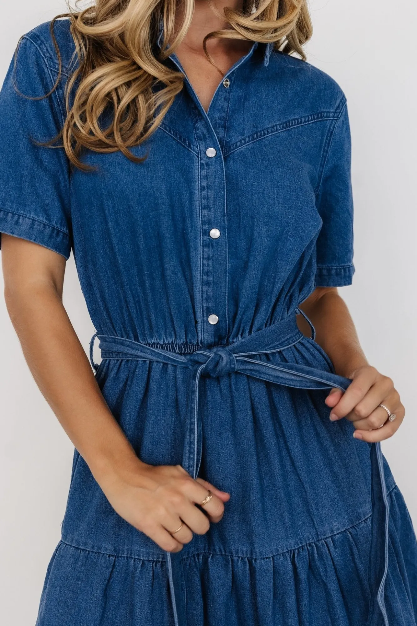 Baltic Born Henrietta Midi Dress | Denim Blue