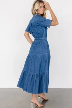 Baltic Born Henrietta Midi Dress | Denim Blue