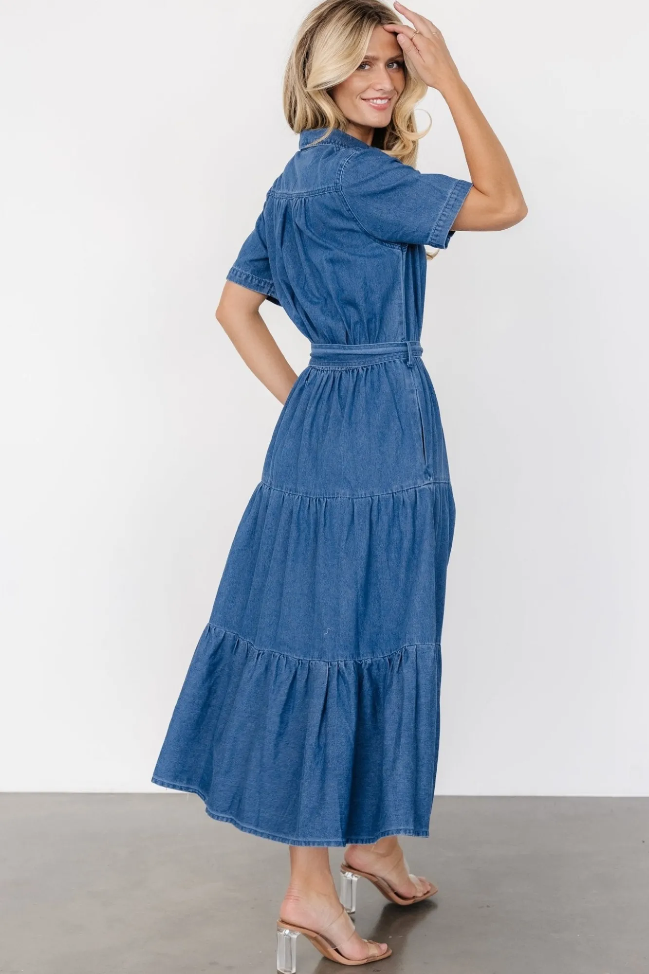 Baltic Born Henrietta Midi Dress | Denim Blue