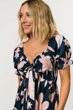 Baltic Born Hilaria Maxi Dress | Navy + Blush