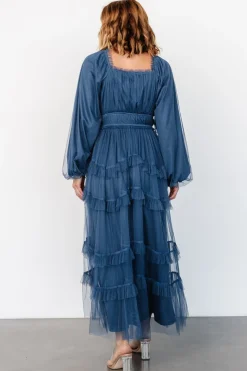 Baltic Born Hilda Tulle Maxi Dress | Vintage Navy
