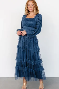 Baltic Born Hilda Tulle Maxi Dress | Vintage Navy