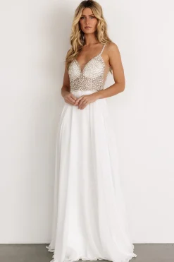 Baltic Born Honor Beaded Bridal Gown | Off White
