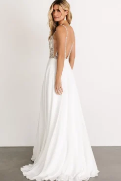 Baltic Born Honor Beaded Bridal Gown | Off White