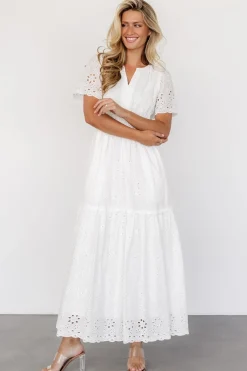 Baltic Born Hyacinth Eyelet Maxi Dress | Off White