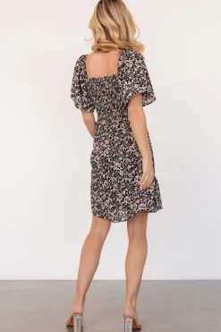 Baltic Born Idera Short Dress | Black Floral
