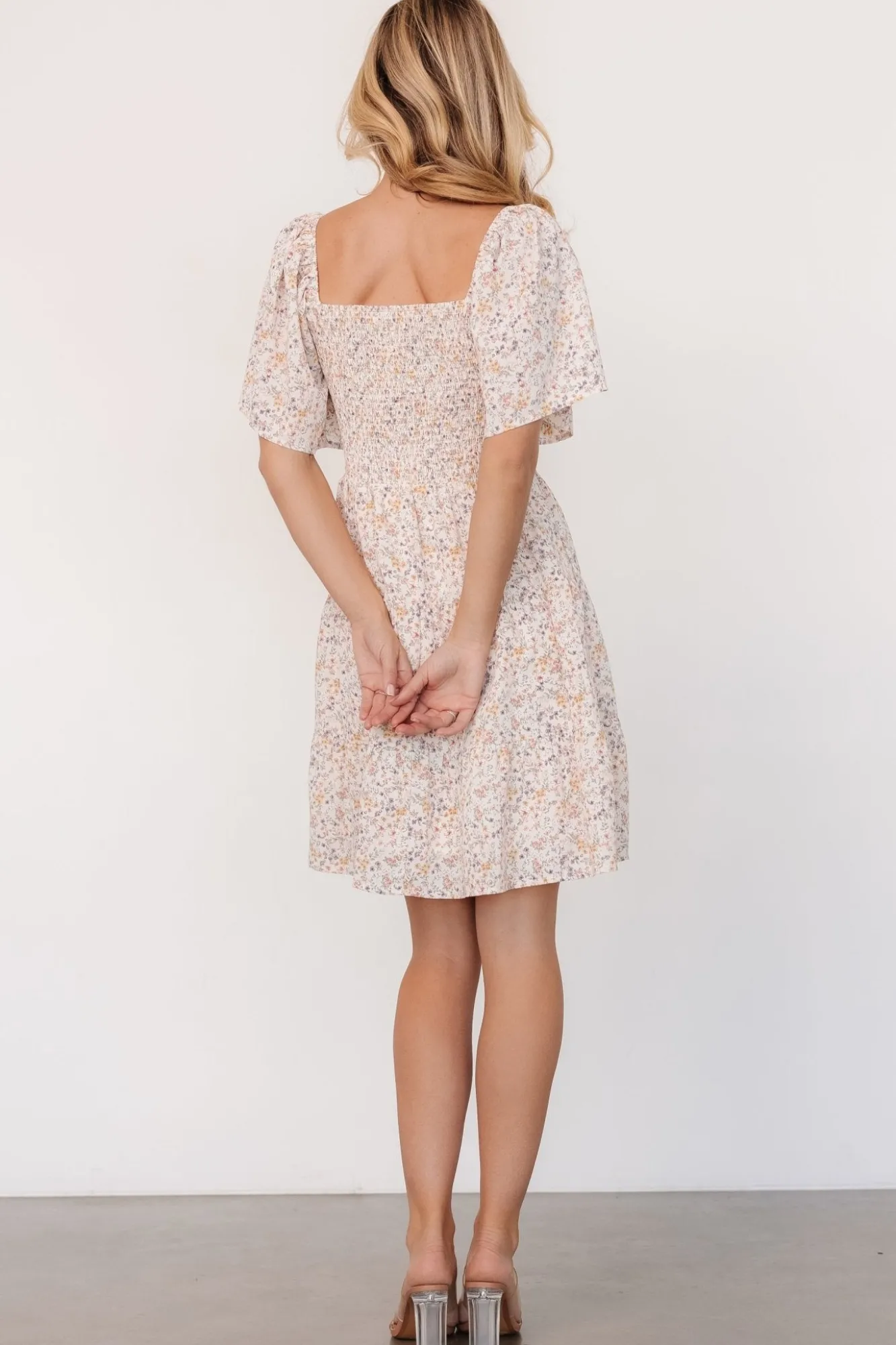 Baltic Born Idera Short Dress | Cream Floral