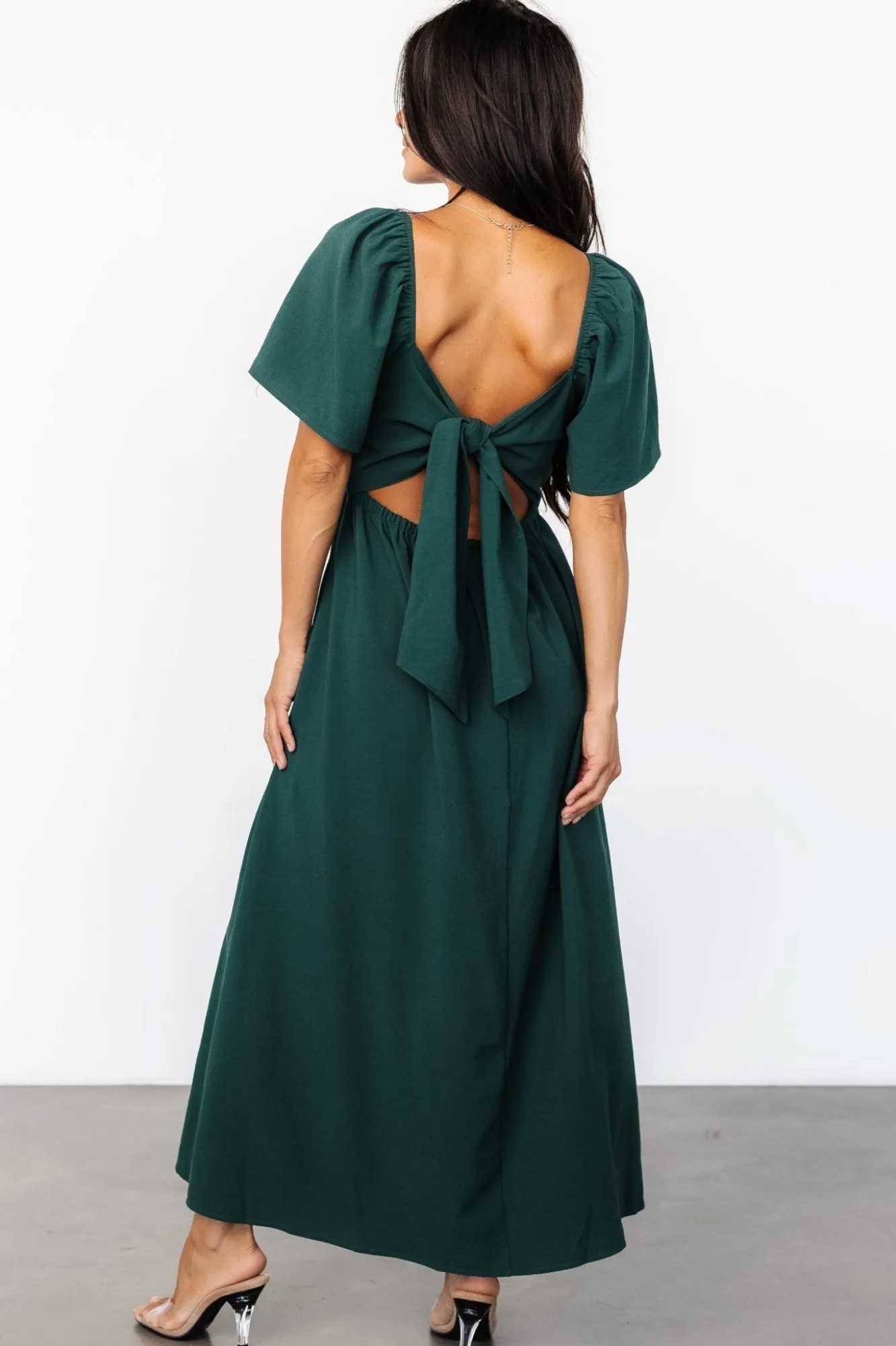 Baltic Born Indie Back Tie Dress | Dark Green