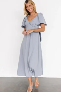 Baltic Born Indie Back Tie Dress | Dusty Blue