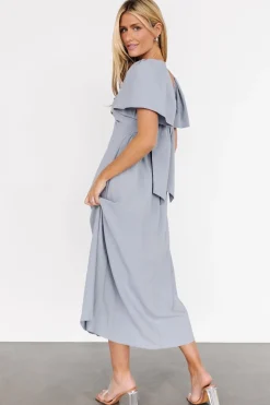 Baltic Born Indie Back Tie Dress | Dusty Blue