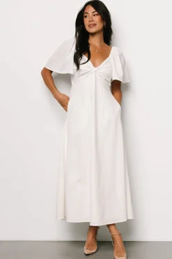 Baltic Born Indie Back Tie Dress | Off White