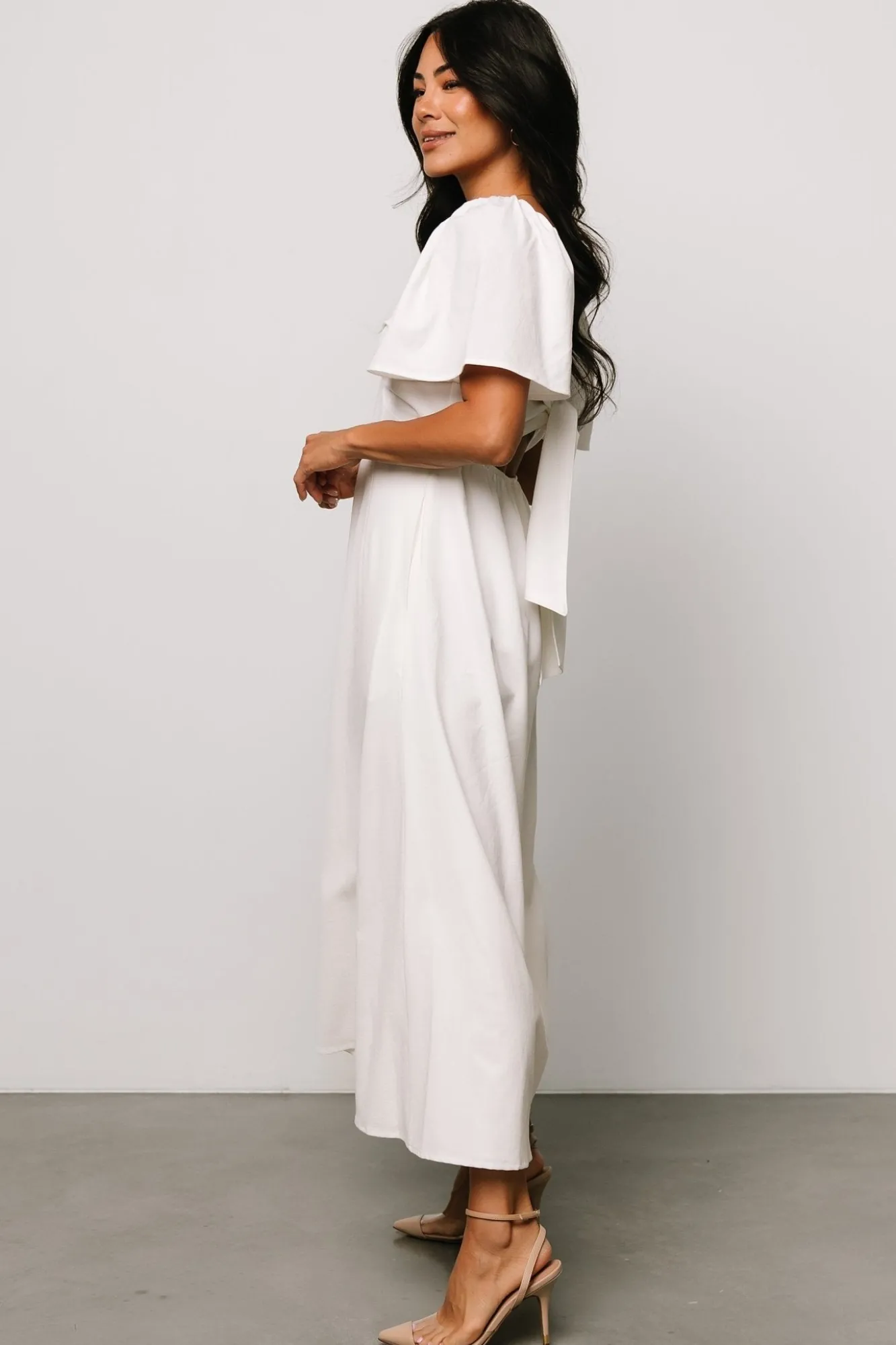 Baltic Born Indie Back Tie Dress | Off White