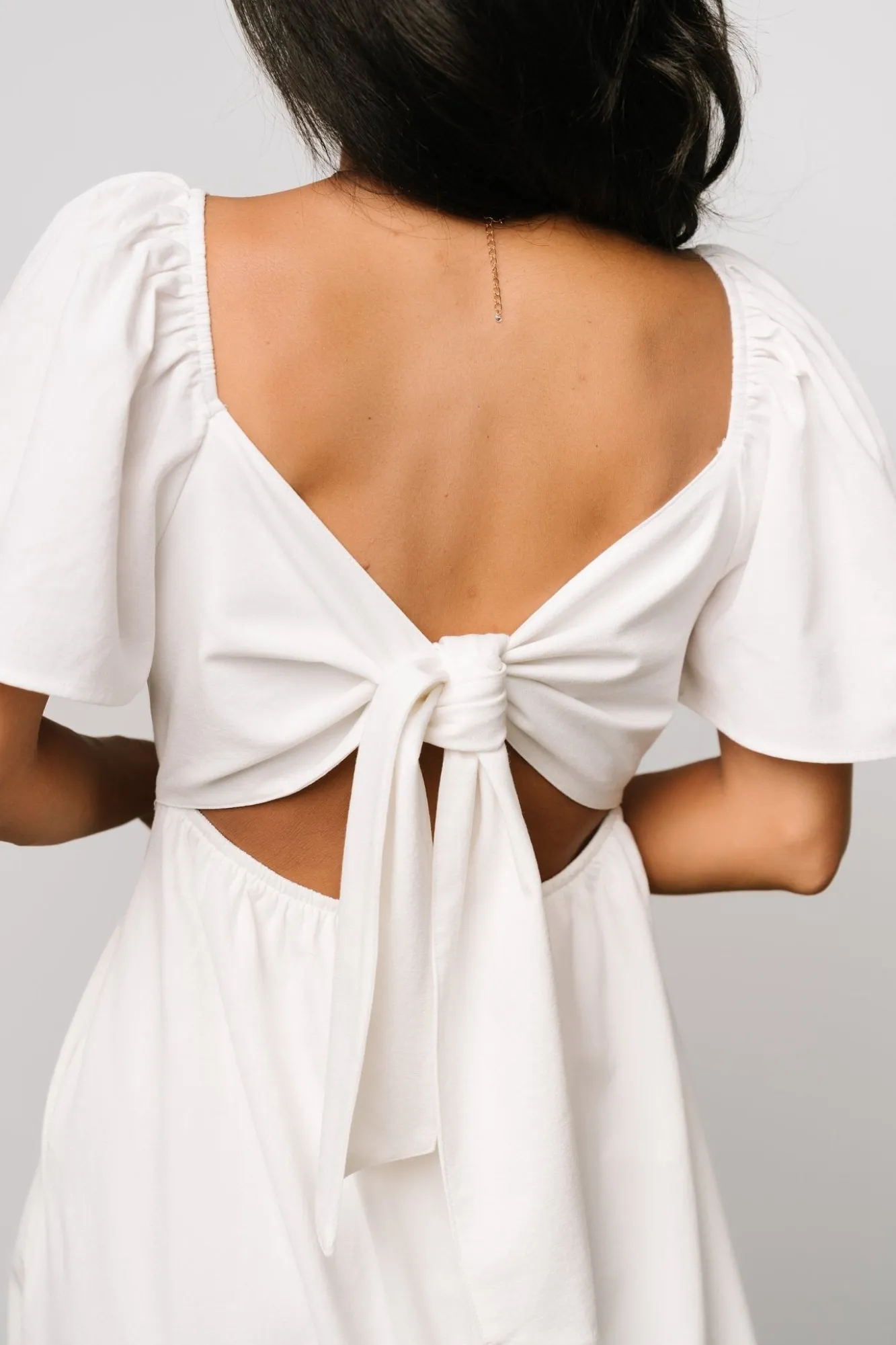 Baltic Born Indie Back Tie Dress | Off White