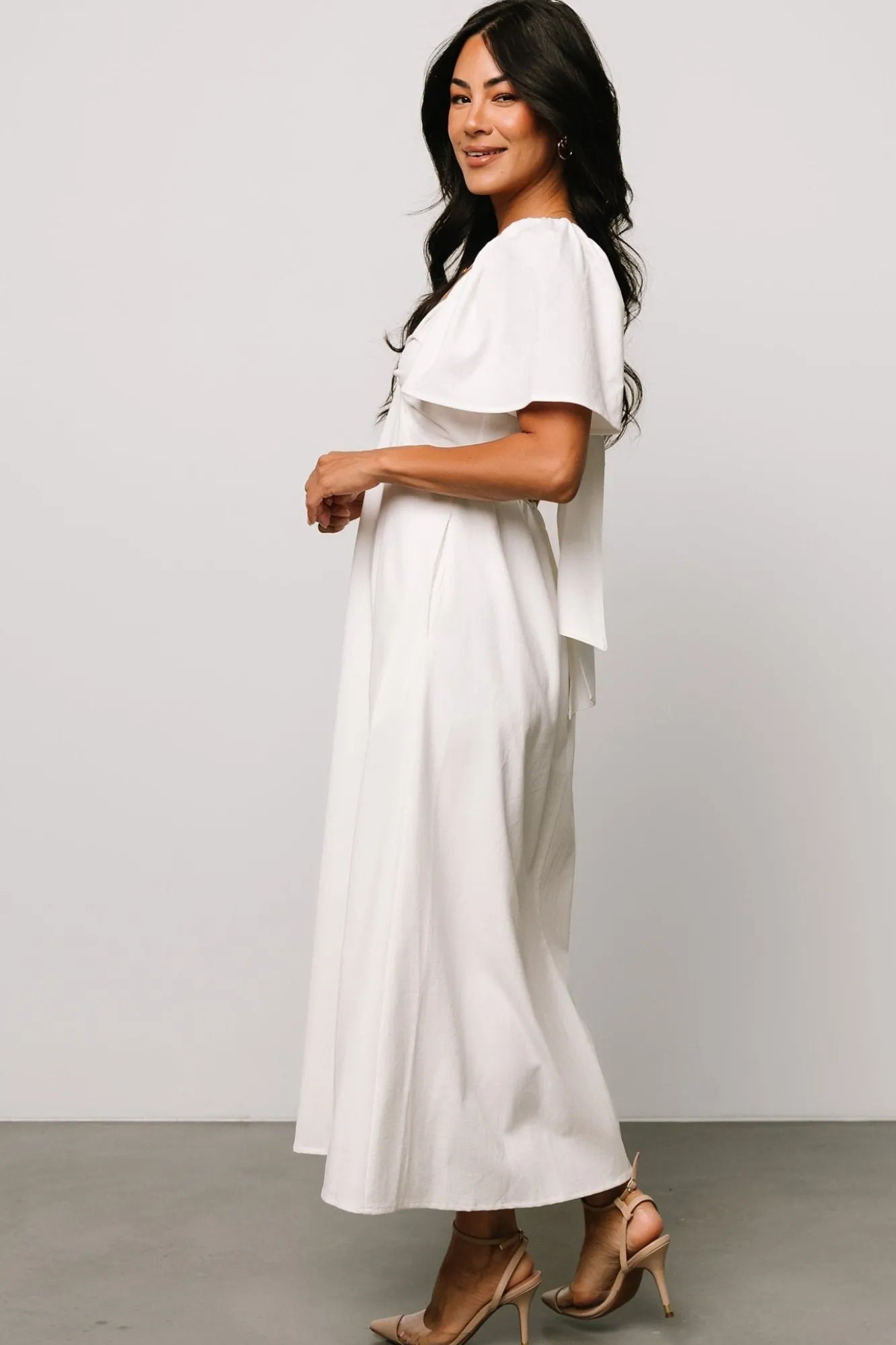 Baltic Born Indie Back Tie Dress | Off White