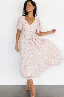 Baltic Born Iris Midi Dress | Blush Floral
