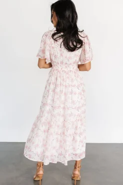 Baltic Born Iris Midi Dress | Blush Floral