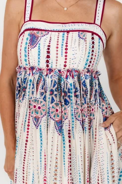 Baltic Born Ivania Tank Maxi Dress | Cream Multi