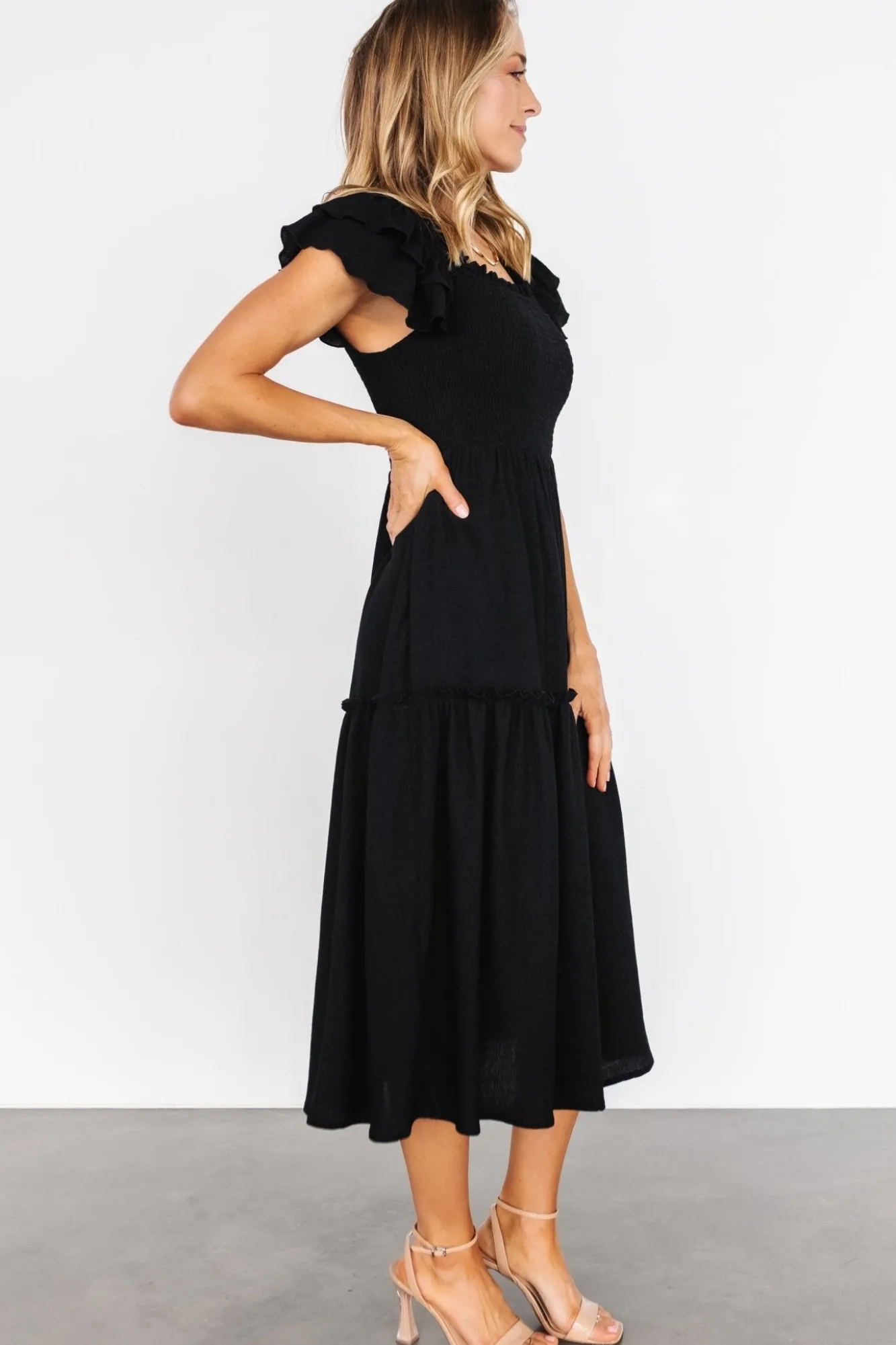Baltic Born Jacie Smocked Midi Dress |