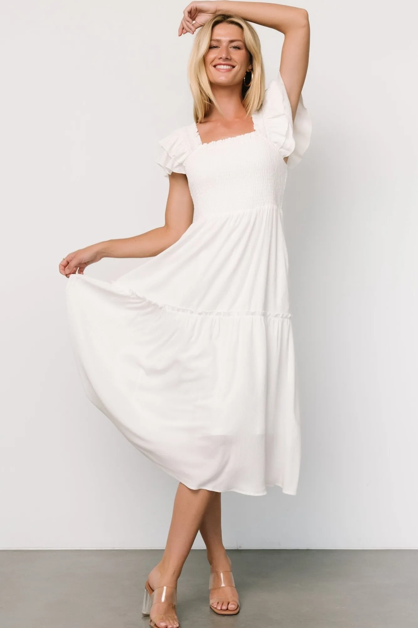 Baltic Born Jacie Smocked Midi Dress |