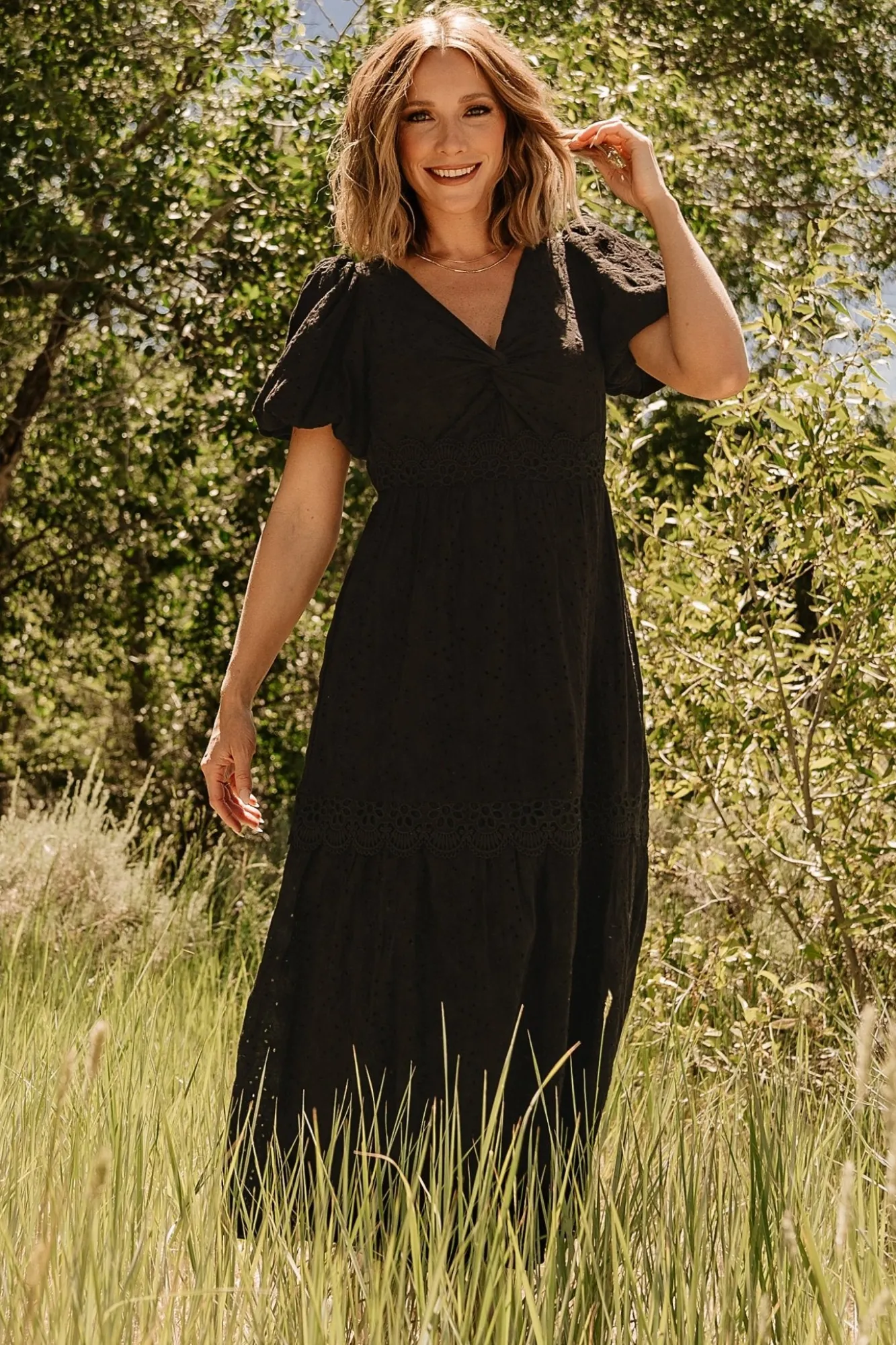 Baltic Born Jackie Eyelet Maxi Dress |