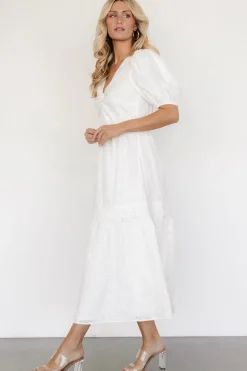 Baltic Born Jackie Eyelet Maxi Dress | Off White
