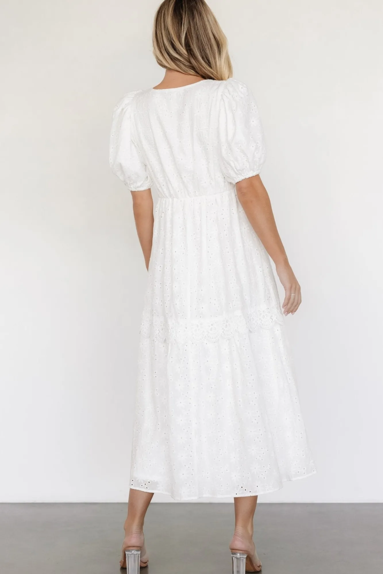 Baltic Born Jackie Eyelet Maxi Dress | Off White