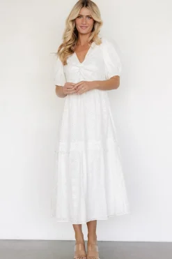 Baltic Born Jackie Eyelet Maxi Dress | Off White