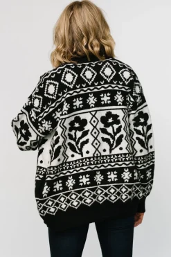 Baltic Born Jackson Oversized Cardigan | Black Print