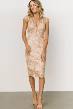 Baltic Born Jacqueline Embossed Midi Dress |