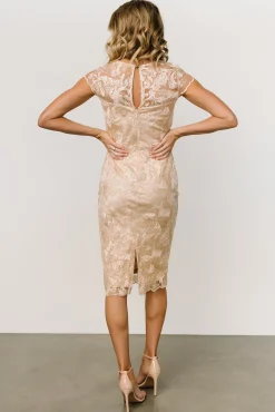 Baltic Born Jacqueline Embossed Midi Dress |