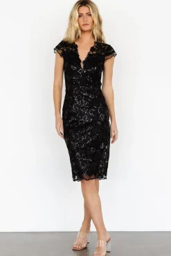 Baltic Born Jacqueline Embossed Midi Dress |