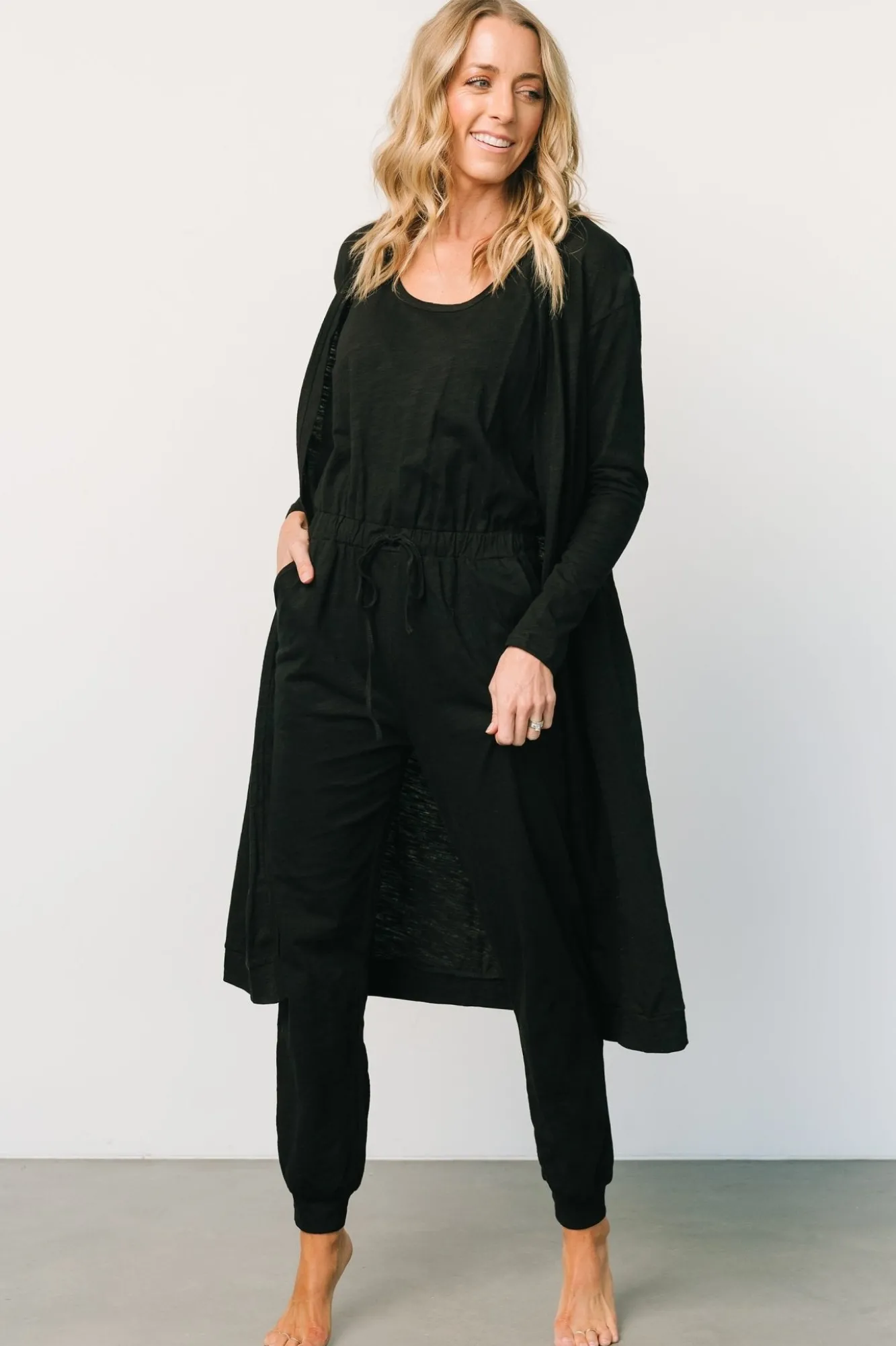 Baltic Born Janae Jumpsuit + Cardigan Set |