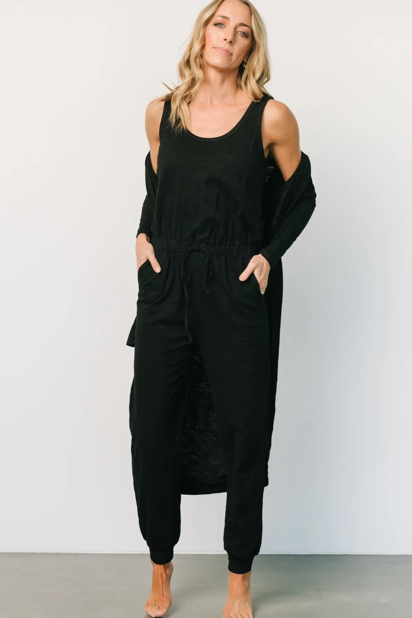 Baltic Born Janae Jumpsuit + Cardigan Set |