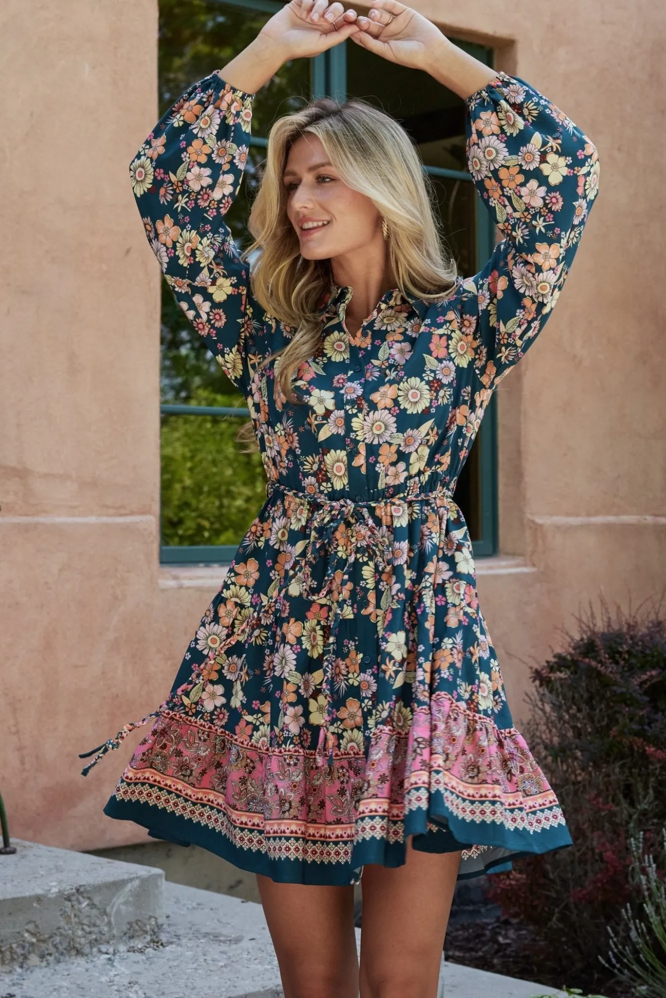 Baltic Born Jane Short Dress | Jade Multi