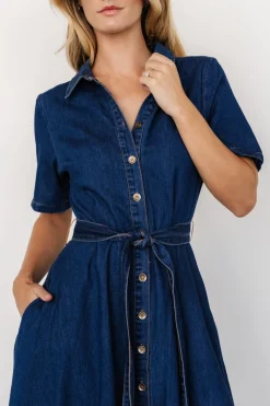 Baltic Born Janelle Midi Dress | Denim Blue