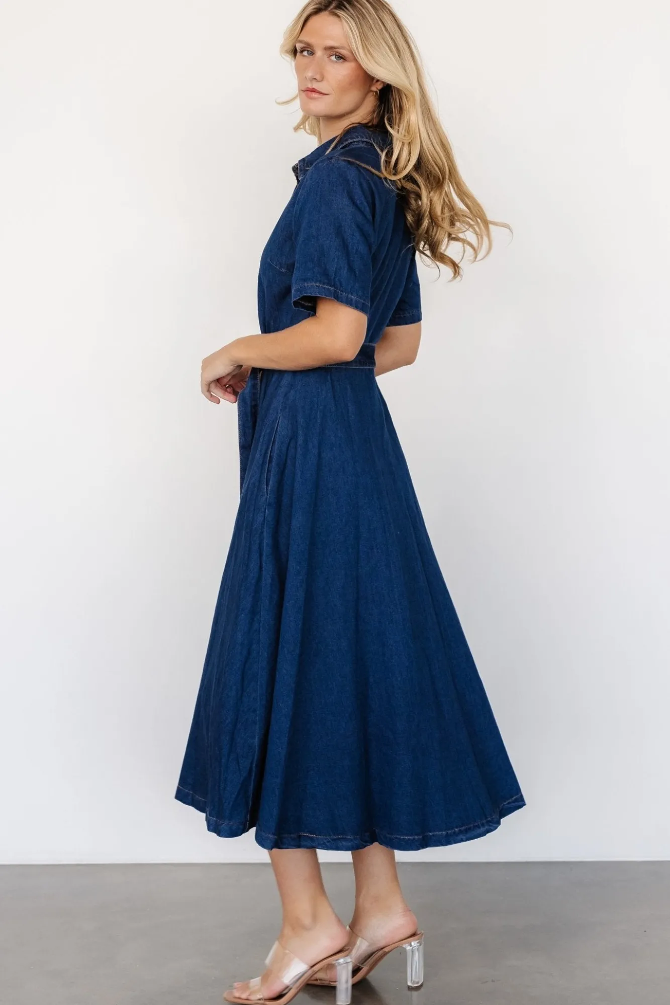 Baltic Born Janelle Midi Dress | Denim Blue