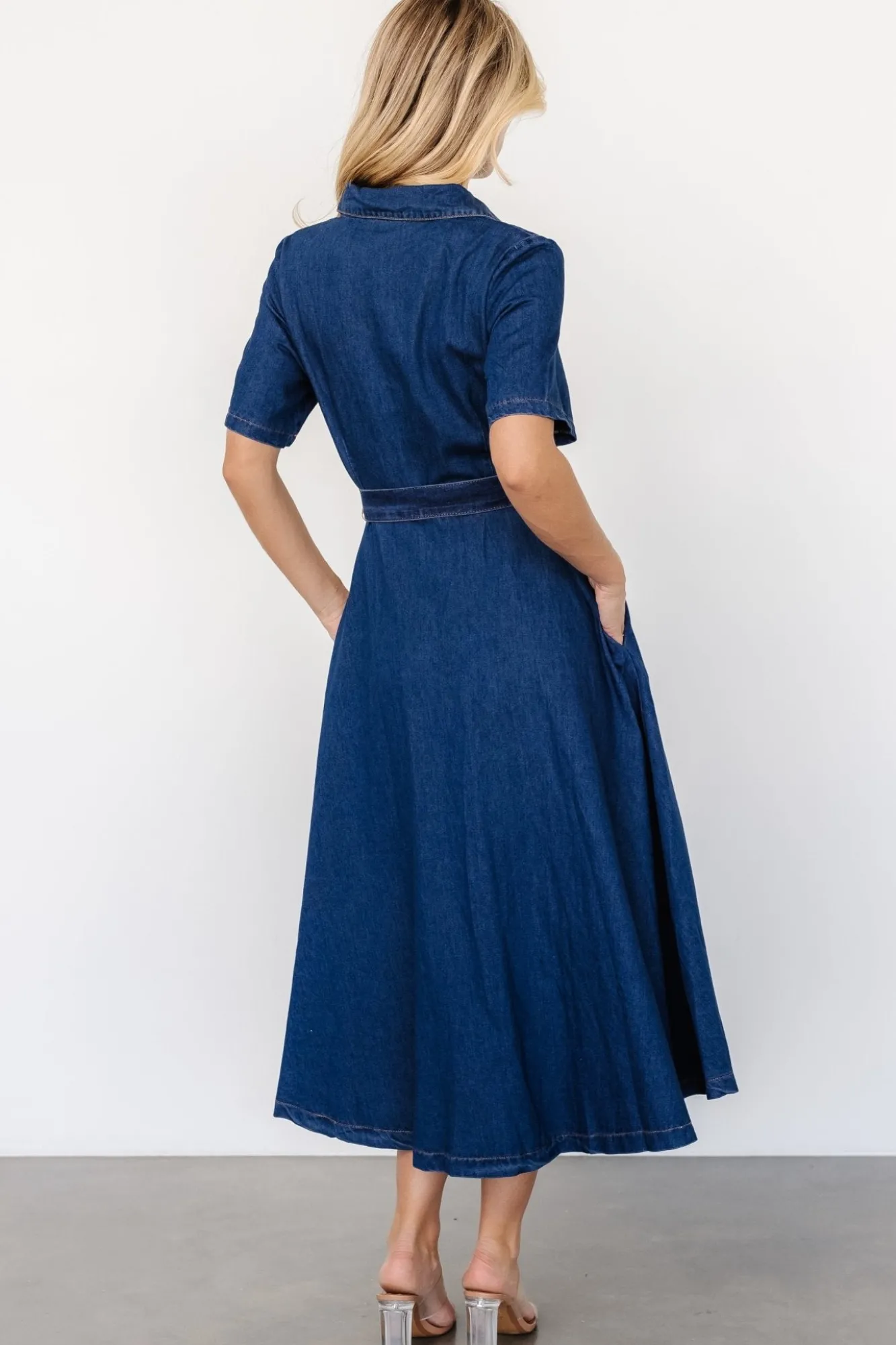 Baltic Born Janelle Midi Dress | Denim Blue