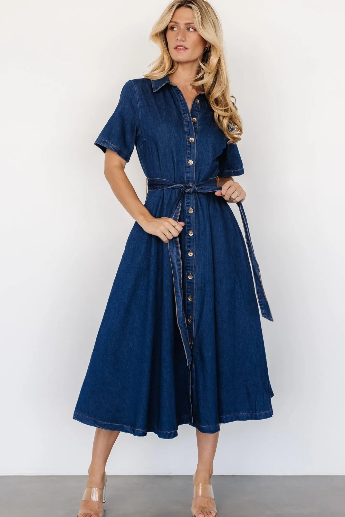 Baltic Born Janelle Midi Dress | Denim Blue