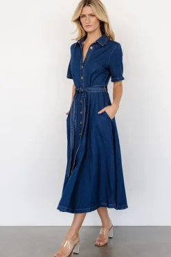 Baltic Born Janelle Midi Dress | Denim Blue