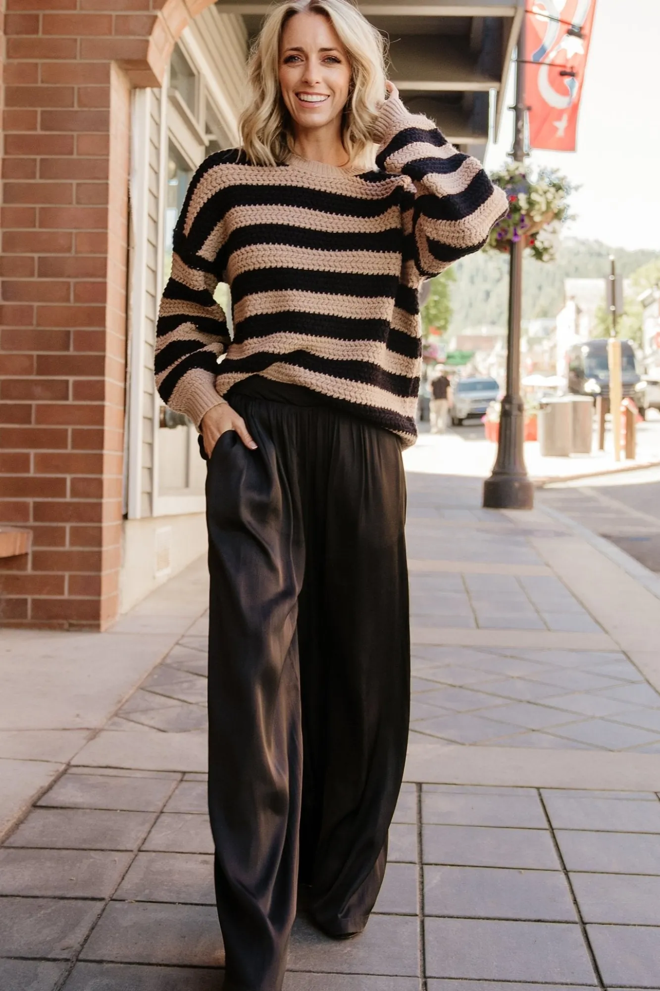 Baltic Born Jayla Palazzo Satin Pant |