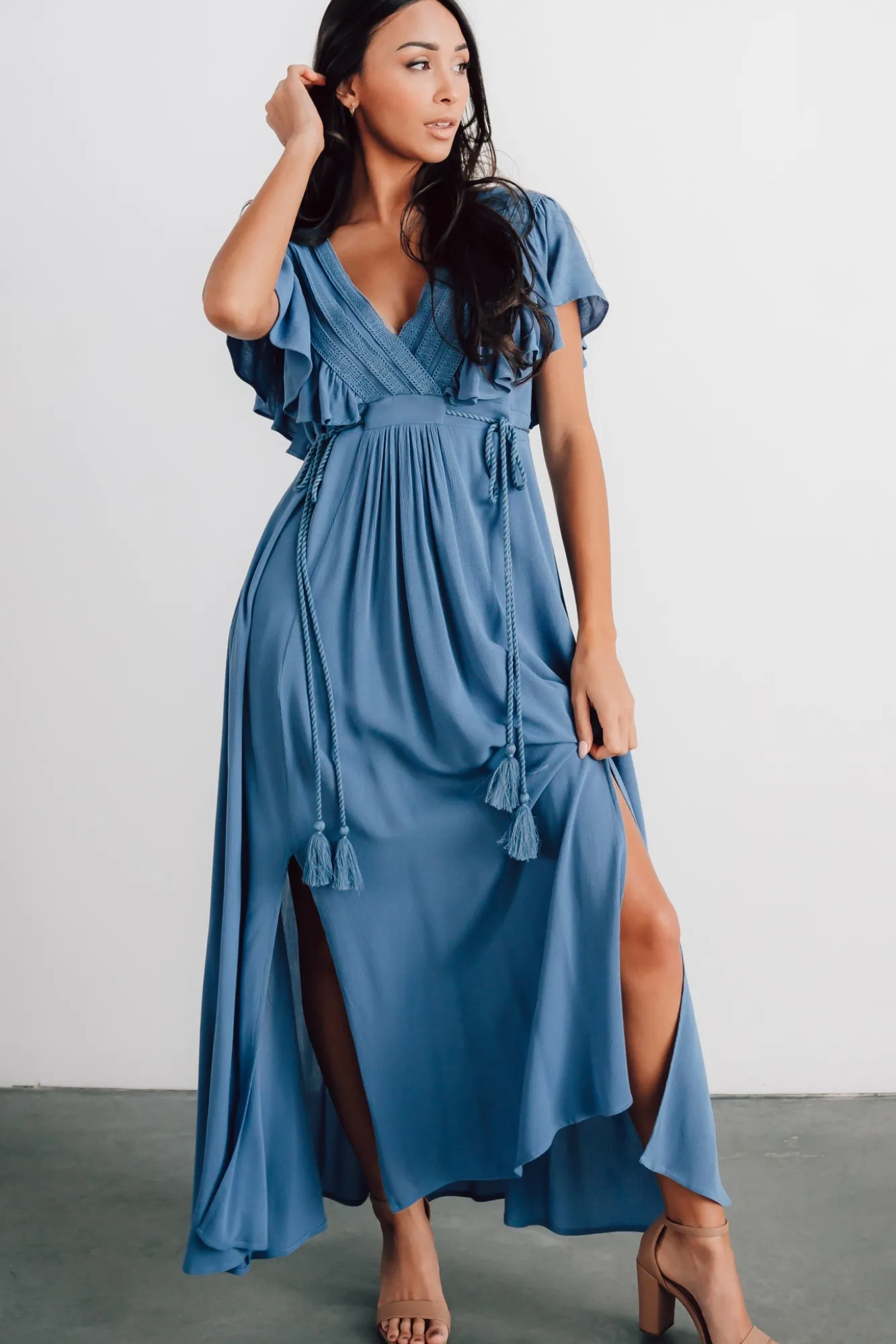 Baltic Born Jennifer Deep V Maxi Dress |