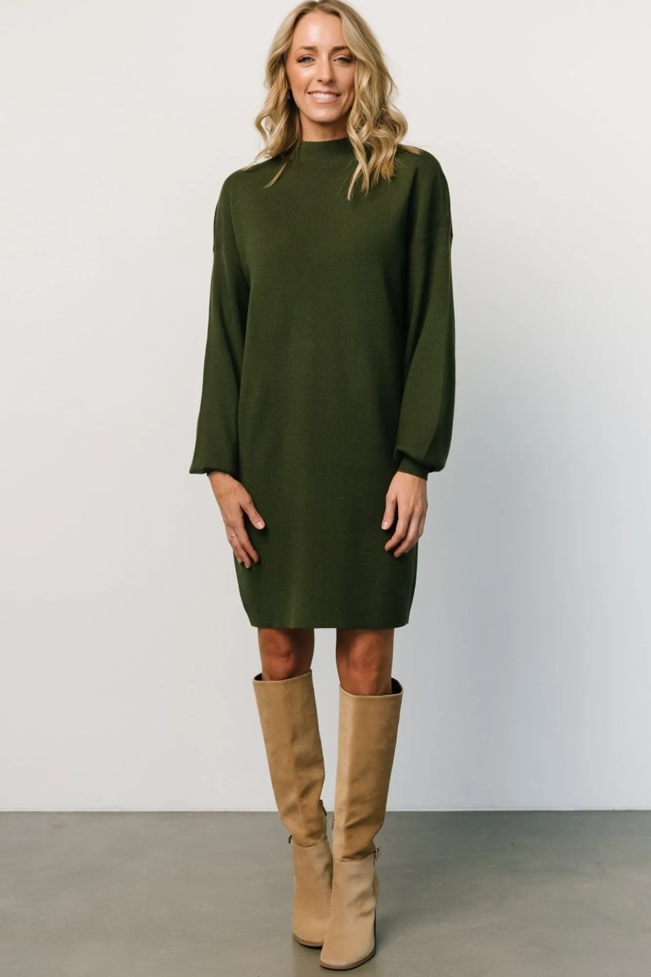 Baltic Born Jennings Sweater Dress | Deep Olive
