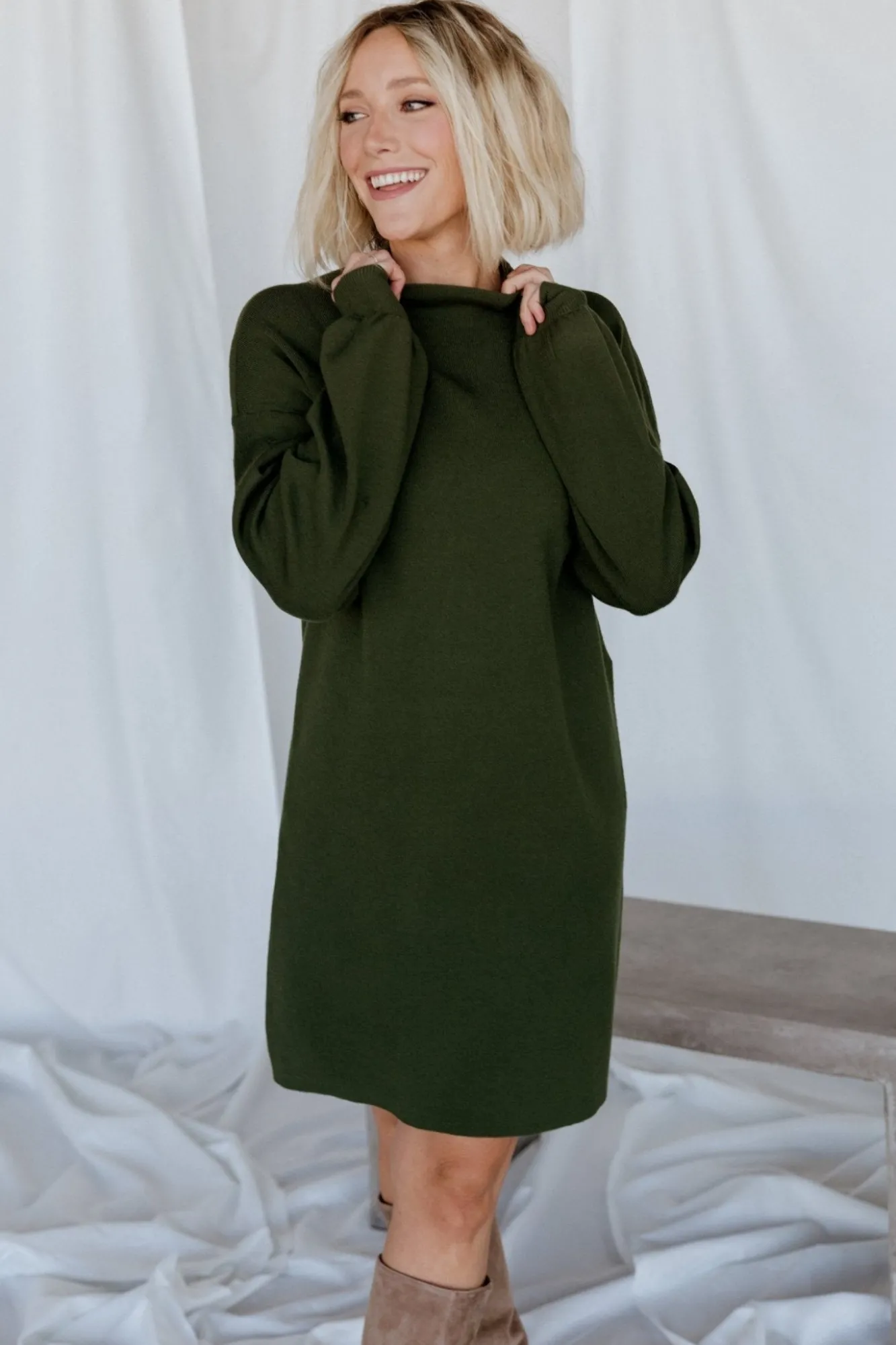 Baltic Born Jennings Sweater Dress | Deep Olive