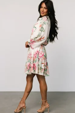Baltic Born Jenny Short Dress | Off White Floral