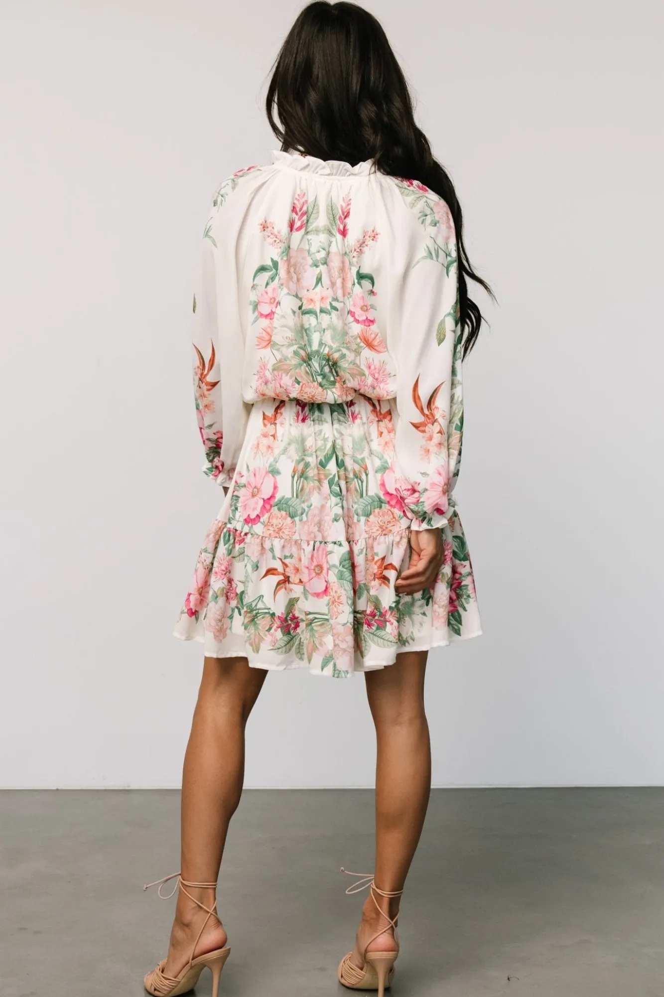 Baltic Born Jenny Short Dress | Off White Floral